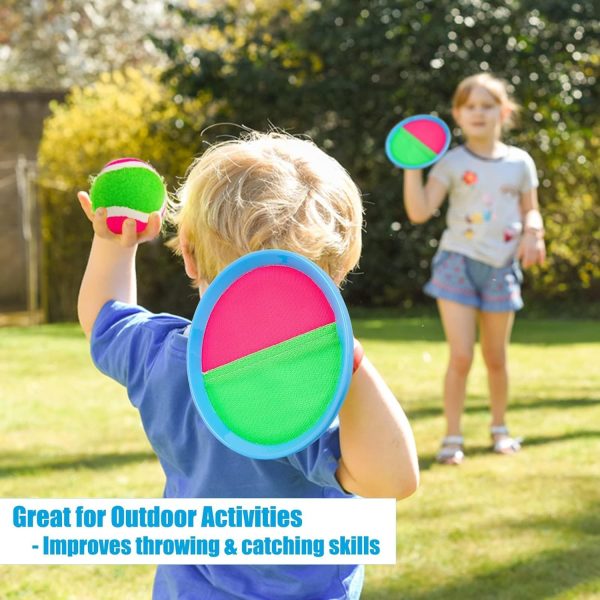 Ayeboovi Toss and Catch Ball Game Outdoor Toys for Kids Yard Games Beach Toys Outside Games for 3 4 5 6 7 8 9 10 Year Old Boys Girls (Upgraded) - Image 3