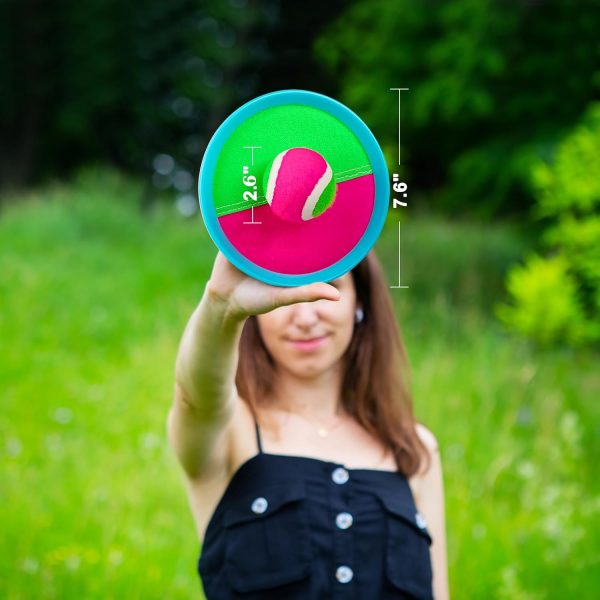 Ayeboovi Toss and Catch Ball Game Outdoor Toys for Kids Yard Games Beach Toys Outside Games for 3 4 5 6 7 8 9 10 Year Old Boys Girls (Upgraded) - Image 7