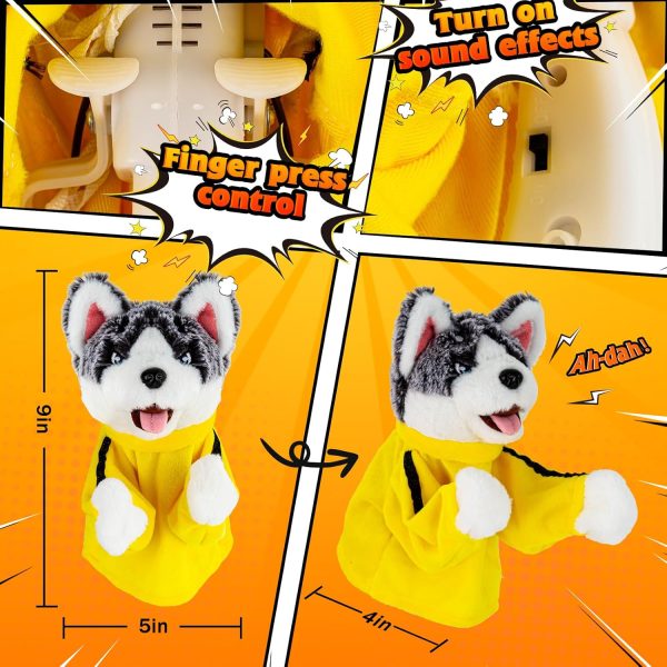 Ayeboovi 2024 Funny Gifts Hand Puppet Prank Stuff Boxing Husky Animal Toy, Gag Gifts for Adults Interactive Kung Fu Husky Hand Puppet, Plush Toy for Kids' Creative Play and Motor Skills Development - Image 8
