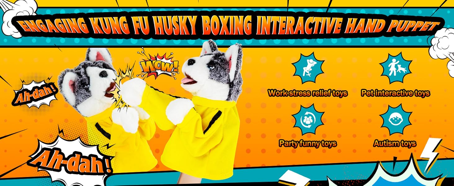 boxing dog puppet boxing husky puppet interactive boxing dog puppet toy boxing puppets boxing husky