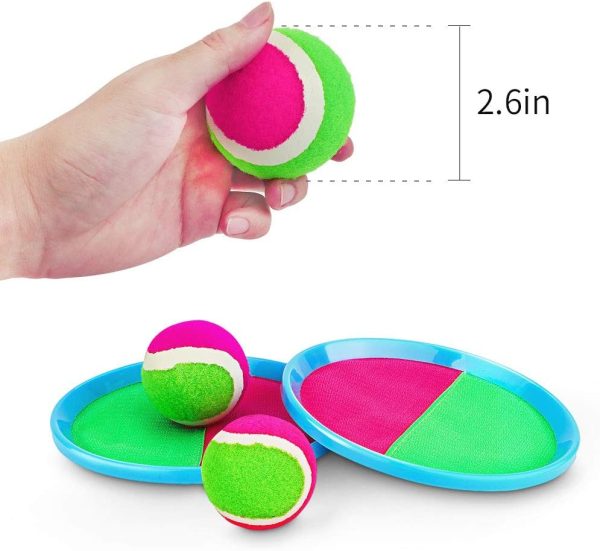 Ayeboovi Replacement Sticky Balls, 4 Packs, 2.6 Inch Diameter, Suitable for Toss and Catch Game - Image 3